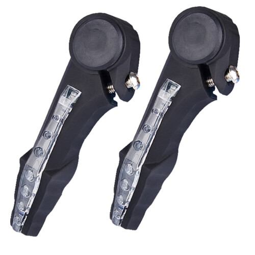 Mizh1Pair Φώτα φλας LED για τιμόνι ποδηλασίας βουνού, τιμόνι ποδηλάτου, νυχτερινή