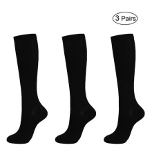 Knee High Compression Socks Cotton 3 Pairs