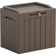 31 gallon hartsdäcklåda stor utomhusförvaring för utemöbler UV