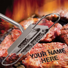 Dengmore BBQ-kødbrændejern med udskiftelige bogstaver, personliggjort