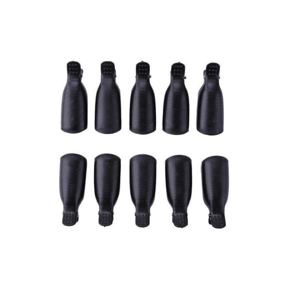 10PCS Reusable Nail Polish Remover Clips for Soak Off Gel, Acetone Clean Removal Nail Caps Set