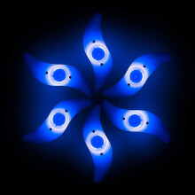 Christmas ornaments LED spoke lights for bike wheels 6 pcs