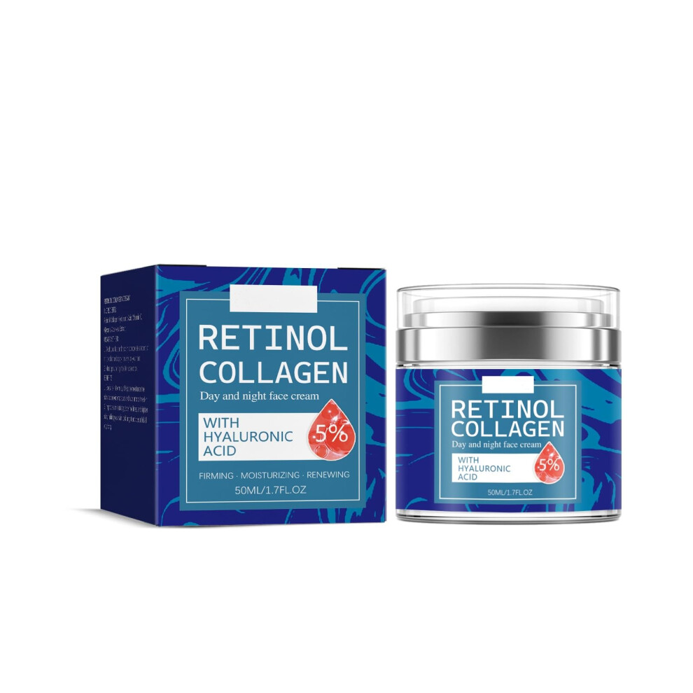 Cream Retinol Face Anti Aging Moisturizer With Collagen And Hyaluronic Acid For Wrinkles, 1.7 Fl Oz