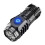 Harliver Mini LED Flashlight 5 Modes 3 Beads USB 1