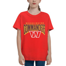 Commanders_Redskins Børne Kortærmet T-shirt Sport Fodbold Holdlogo