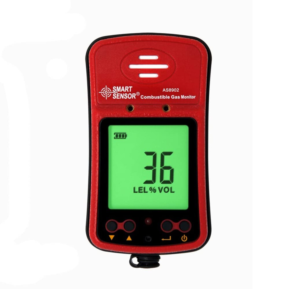 Gas Leak Detector 0100% Lel With Audible Alarm Alert, Fast Methane And Natural Gas Detection For Industrial Use 9330225590996