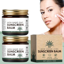 Beef Tallow and Zinc Sun Balm 2Pcs 2.12oz  Natural Zinc Oxide Protection, Outdoor Ready Tinted Stick