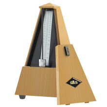 Mechanical Metronome for Musicians with Stable Tempo Control, Classic Design, Champagne Finish