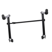 Adjustable Double Tube Keyboard Stand Heavy Duty Iron Frame with Non Slip Rubber Pads for Digital Piano