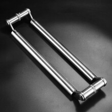 Extra Long Stainless Steel Barn Door Pull Handle 150cm, Silver Finish for Sliding Glass and Shower Doors