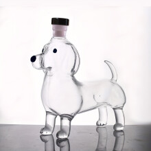 (1pcs color random) Premium-Luxus-Rotweinbelüfter, niedliche Whiskey-Flasche in Hundeform, vielseitige Whiskey-Flasche