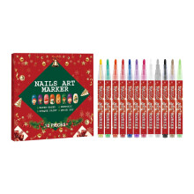 Nail Art Pens Set 12 Colors Acrylic Nail Polish Pens Quick Dry Fine Tip for DIY Manicure Drawing