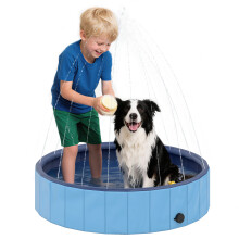 Piscina para Perros Azul 100 x 100 x 30 cm