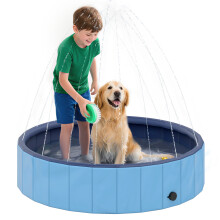Piscina para Perros Azul 120 x 120 x 30 cm