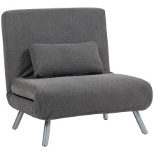 Sofá Cama Individual Negro 80 x 75 x 83 cm