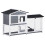 PawHut Conejera de Exterior Gris 157.4 x 53 x 93.5 cm 1