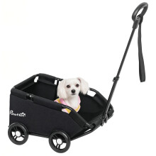 Cochecito para Perros Negro 53 x 45 x 28 cm