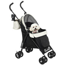 Cochecito para Perros Beige 76 x 44 x 103 cm