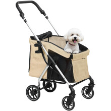 Cochecito para Perros Verde 80 x 48.5 x 106 cm
