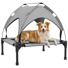 Cama Perros Elevada Gris 76 x 61 x 69.5 cm