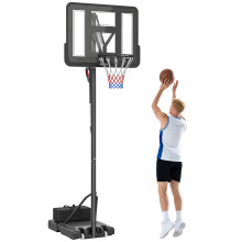Canasta de Baloncesto Negro 90 x 60 x 305 cm