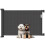 PawHut Barrera para Perro Negro 142 x 10 x 87 cm 1