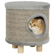 Casa para Gatos Gris 36 x 36 x 38 cm