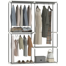 Armario de Ropa Gris 142 x 43 x 185 cm