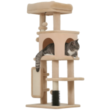Árbol para Gatos Beige 44 x 34 x 104 cm