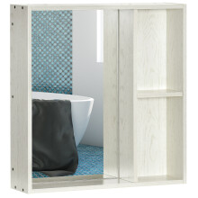 Armario con Espejo Blanco 63 x 15 x 65 cm