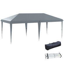 Carpa Plegable Gris 585 x 295 x 270 cm