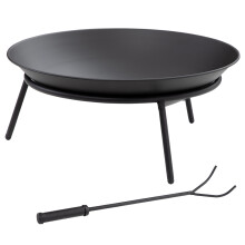 Brasero Exterior Negro 47 x 47 x 21 cm