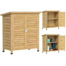 Caseta de Jardín Marrón 87 x 46.5 x 96.5 cm
