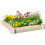 Outsunny Arriate de Madera Marrón 100 x 100 x 16 cm 1