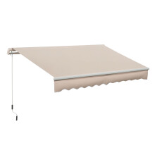Toldo Manual Retráctil Beige 295 x 200 cm