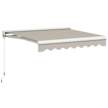 Toldo Retráctil Beige 250 x 200 x 150 cm