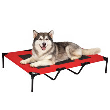 Cama Elevada para Perros Rojo 122 x 92 x 23 cm