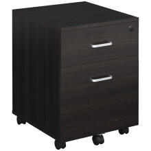 Armario de Archivador Móvil Negro 40 x 45 x 55.6 cm