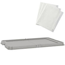 Inodoro para Perros Gris 86 x 62 x 4.7 cm