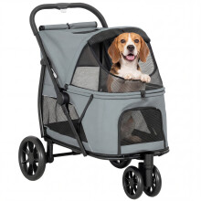 Carrito para Perros Gris 92 x 63 x 95 cm