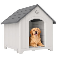 Caseta para Perro Gris 88 x 79 x 89 cm
