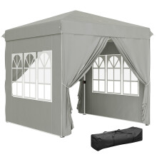 Carpa Plegable Gris 248 x 248 x 270 cm