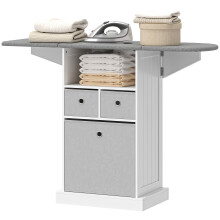Mueble de Plancha Blanco 121 x 37 x 89.5 cm