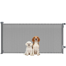 Barrera para Perros Gris 189 x 9 x 93 cm