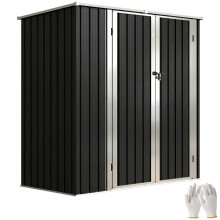 Caseta de Jardín Gris 163 x 89 x 163 cm