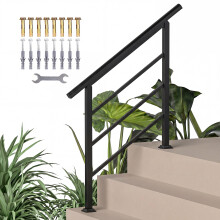 Barandilla de Escalera Negro 95 x 5 x 98 cm