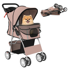 Carrito para Perros marrón 77 x 44 x 102 cm
