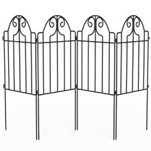 Vallas de Jardín Negro 125 x 57 cm