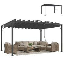 Pérgola Gris 390 x 295 x 213 cm