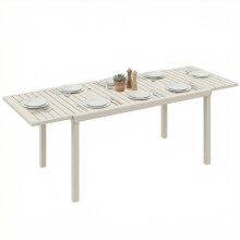 Mesa Jardín Extensible Blanco 225 x 85 x 75 cm